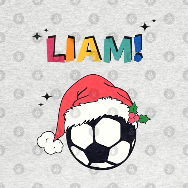 Liam Custom Request Personalized - Christmas Soccer Ball by Pop Cult Store